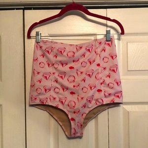 Pink diamonds extended high waisted Kortni Jeane bottoms